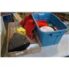 Image 1 : BOX OF JEWELRY DISPLAY DISPLAYS AND TOTE OF METAL TINS