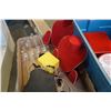 Image 2 : BOX OF JEWELRY DISPLAY DISPLAYS AND TOTE OF METAL TINS