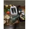 Image 3 : 2 TRAYS OF SALT AND PEPPER SHAKERS, VINTAGE GLASSES AND MUGS