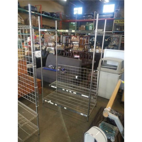 3 TIER METRO DISPLAY RACK WITH DISPLAY HANGER