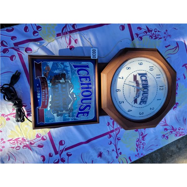 Ice House Brewery Electric Clock