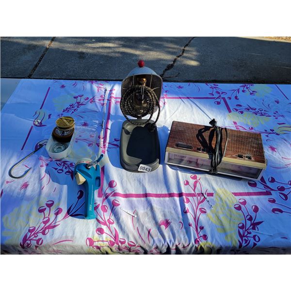 Clock Radio - Mickey Mouse Fishing Rod - Vintage UV Sun Lamp