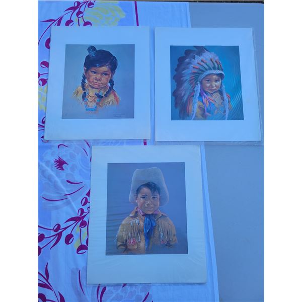 3 Pictures (Unframed) - Sailboat & Religious Art