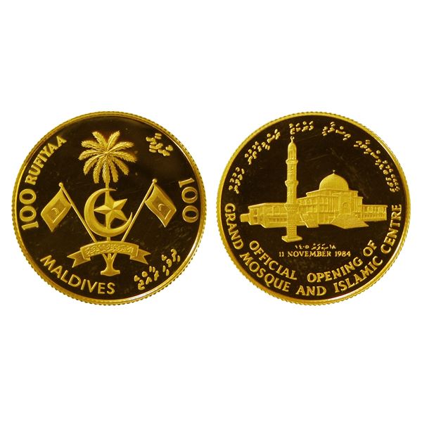 The Republic of Maldives, Gold Islamic Centre Commemorative Coin
