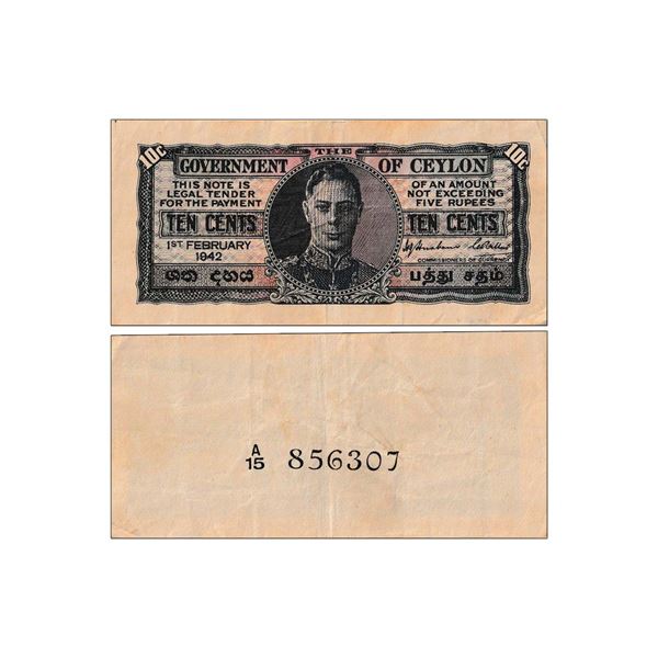 Ceylon, King George VI