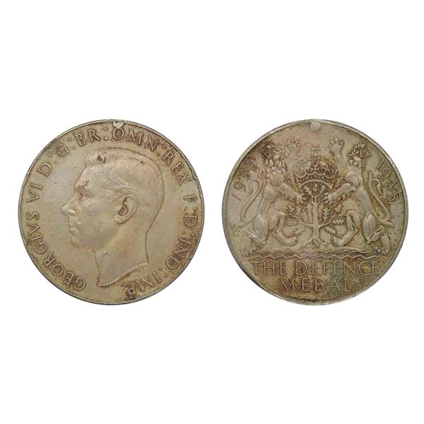 India, British, Defence Medal, George VI, 1939-1945