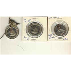 Lot of three medals, includes Leroux 1875b (S