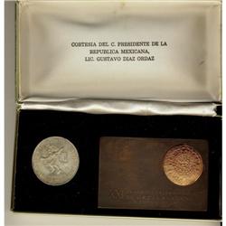 Mexico, XIX Olympic Games 1968 25 pesos, silv