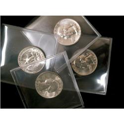 Lot of 4 USA 25¢, Includes 1947S, 1954S,1955D