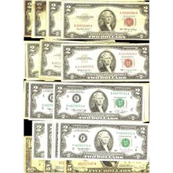 USA Federal Reseve notes.  Lot includes 1953