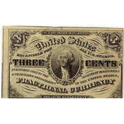 USA Fractional Currency, 3¢ 1863 P#105a, a su