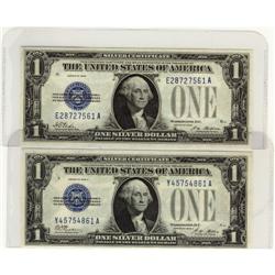 USA 1928 $1 FR-1600  #E28727561A and 1928A $1