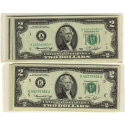 USA 1976 $2 replacement (3) and 1976 regular