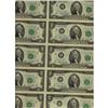 Image 1 : USA 1976 $2 UNCUT sheet of 16 US replacement