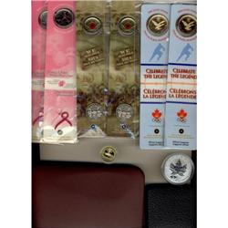 Lot of bookmarks 2005 Poppy 25¢ (2), 2006 Luc