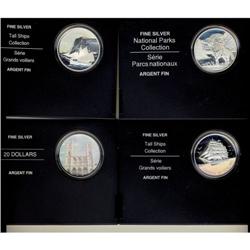Lot of 4 $20 RCM:  2005 Tall Ships Three-Mast