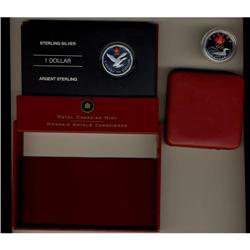 Lot of 2 $1 Lucky loon silver colourized, 200