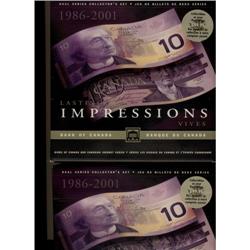 Lot of 2 sets $ 10 1989 -2001 with the same s