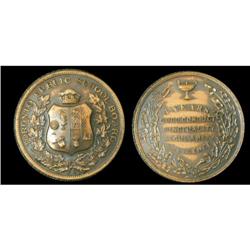 Leroux 1331A  Obv,:  Arms in a wreath of mapl