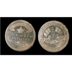 Leroux 1790  Obv,:  Maple leaf, beaver,  Rev,