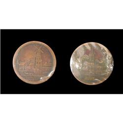 Leroux 1816  Obv,:  Windmill, houses, etc,  R