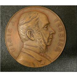 Leroux 1854 A  Bust to the right,  Rev,: Wrea