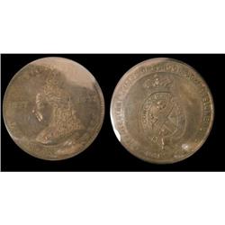 Medal; Leroux # 1875b, graded CCCS AU-50. Pro