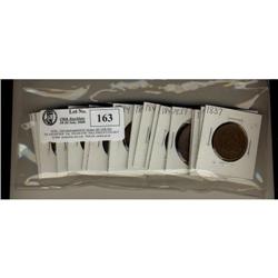 Lot of twenty colonial tokens, some duplicate