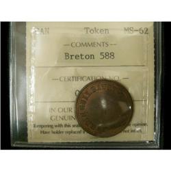 Breton # 588, graded ICCS MS-62. Jardin Guilb