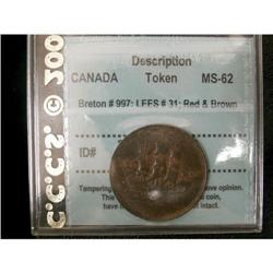 Breton # 997 Charlton # PE10-31, graded CCCS