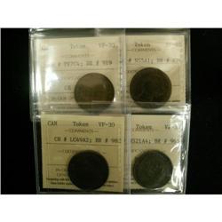 Lot of 4 ICCS tokens; NS-5A1 Br: 876 EF-40, P