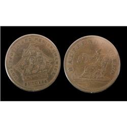 Token NS-28a Br: 895. Success  AU-50, a nice