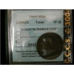 Breton # 716 Charlton # LC4A2, graded CCCS VF