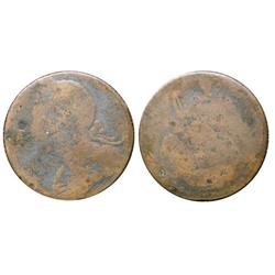 CH#BL-3; Wood 4 Bust of George III facing lef