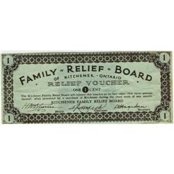 DE-070-1a Depression Script, Kitchener Family