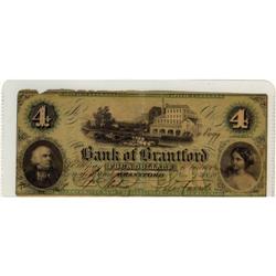 Bank of Brantford 1859 $4 #8499, CH-40-10-02-