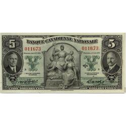 La Banque Canadienne Nationale  1935 $5 #0116