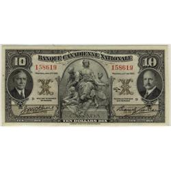 La Banque Canadienne Nationale  1935 $10 #158