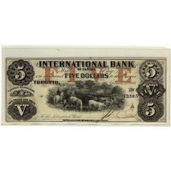 International Bank 1858 $5 CH-380-10-10-16  E