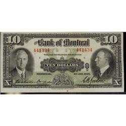The Bank of Montreal 1935 $10 #441434 CH-505-