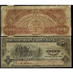 The Northern Crown Bank 1908 $5 #027736 CH-54