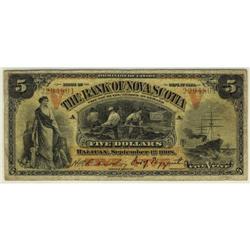 The Bank of Nova Scotia 1908 $5 #2294801 CH-5