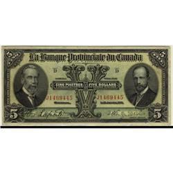 La Banque Provinciale du Canada 1919 $5 #J146