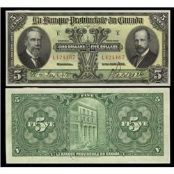 La Banque Provinciale du Canada 1928 $5 # L42