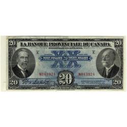 La Banque Provinciale du Canada 1928 $20 #N04