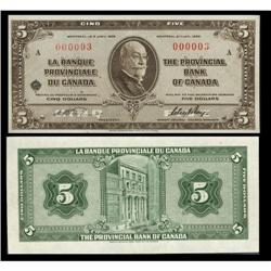 RARE "LOW" numbered note. La Banque Provincia