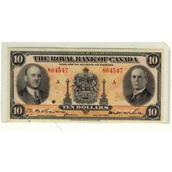 The Royal Bank of Canada 1935 $10 #864547 CH-