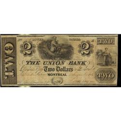 The Union Bank 1838 $2 #6974 CH-725-16-04  VF