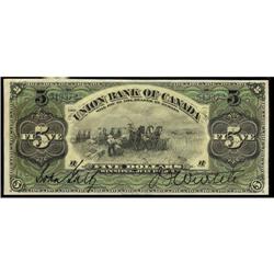 The Union Bank of Canada 1912 $5 #513372 CH-7