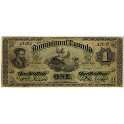 DC-2c 1870 $1 #42802  Payable at St-John Soli